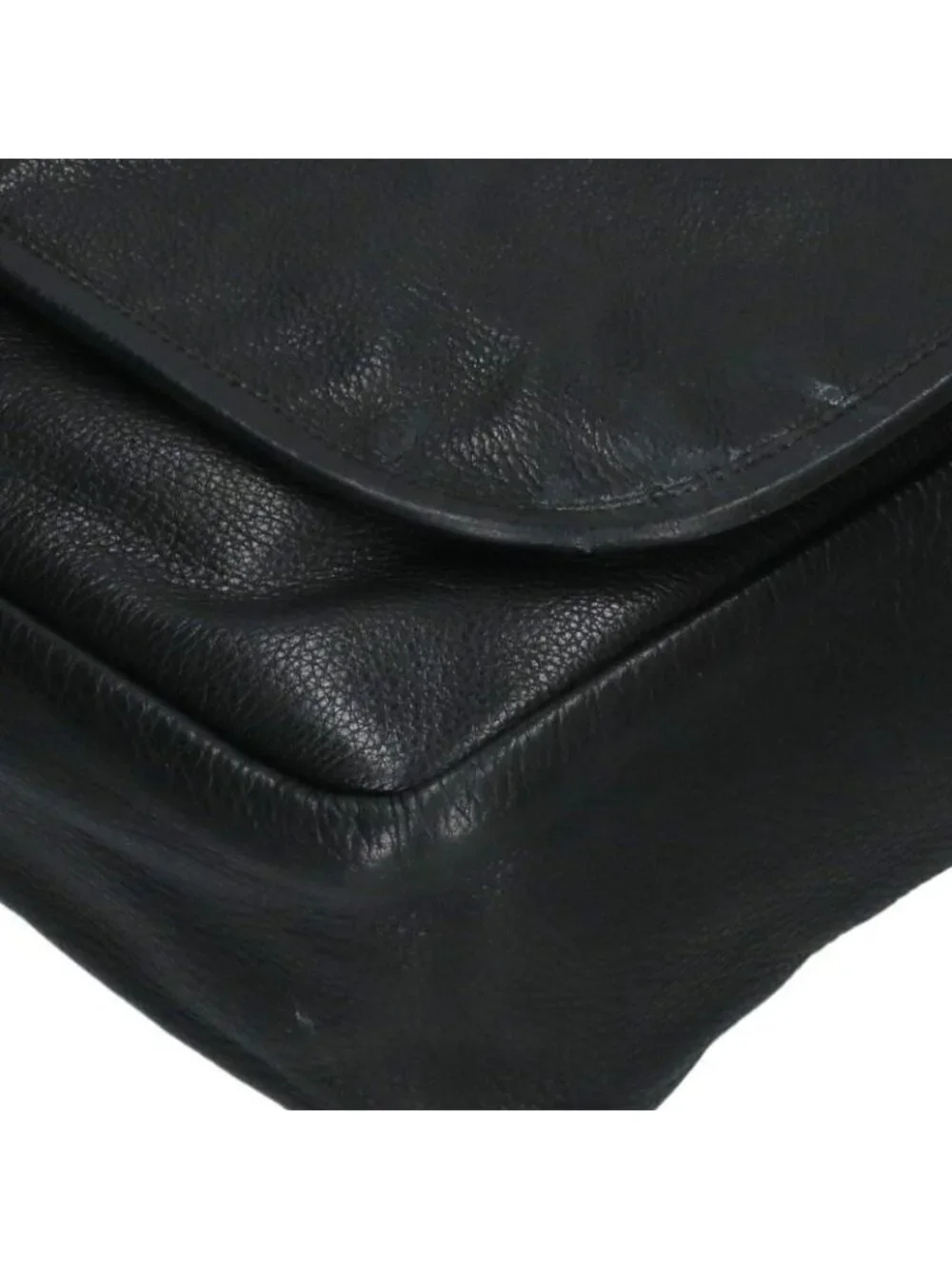 Chrome Hearts Mail Lip & Tan Logo Plate Leather Shoulder